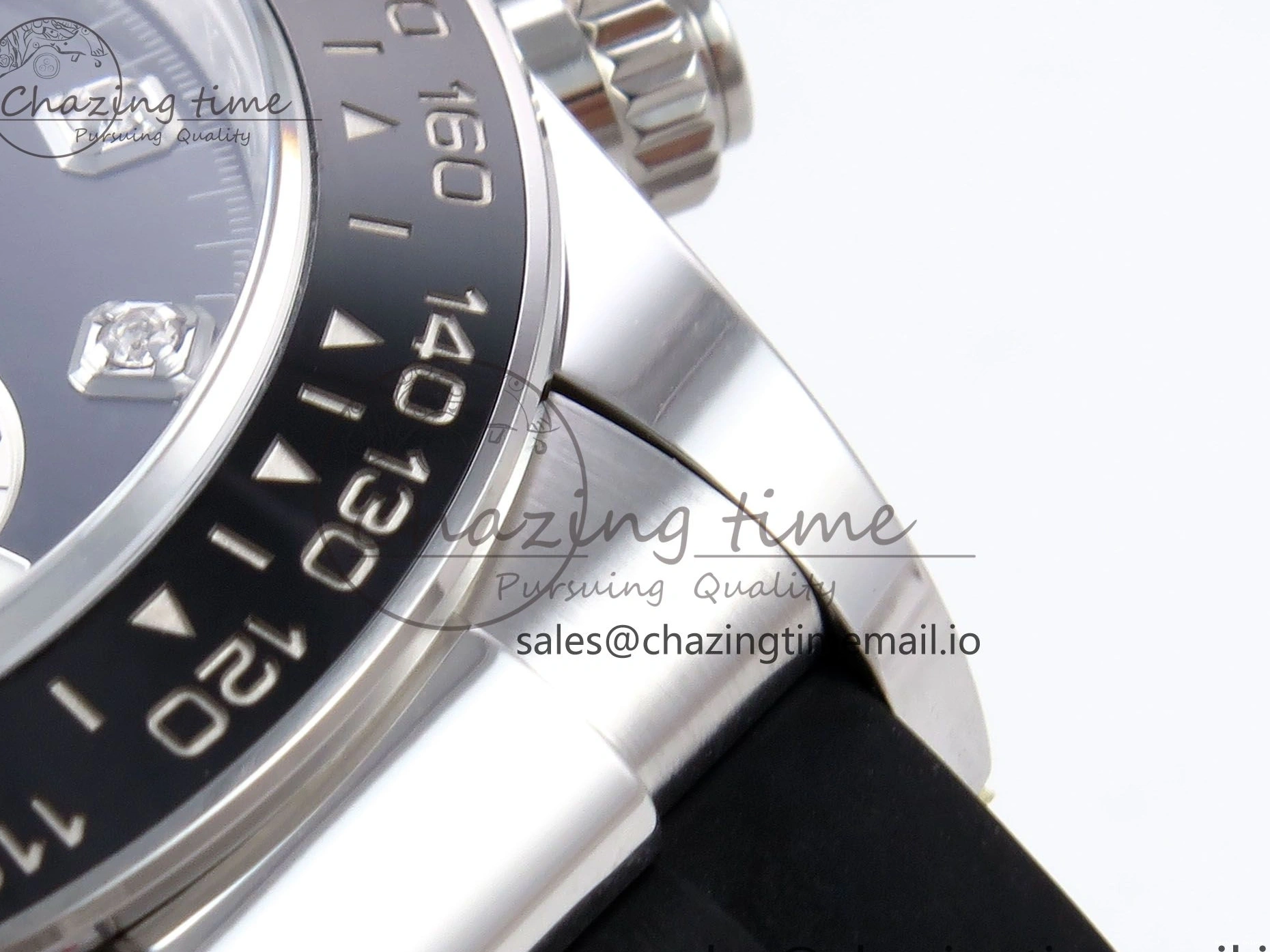 0417 EyeCatching Daytona 126519 LN APSF 1:1 Best Edition Black Diamonds Dial on Oysterflex Strap SH4131（Gain Weight） 1027